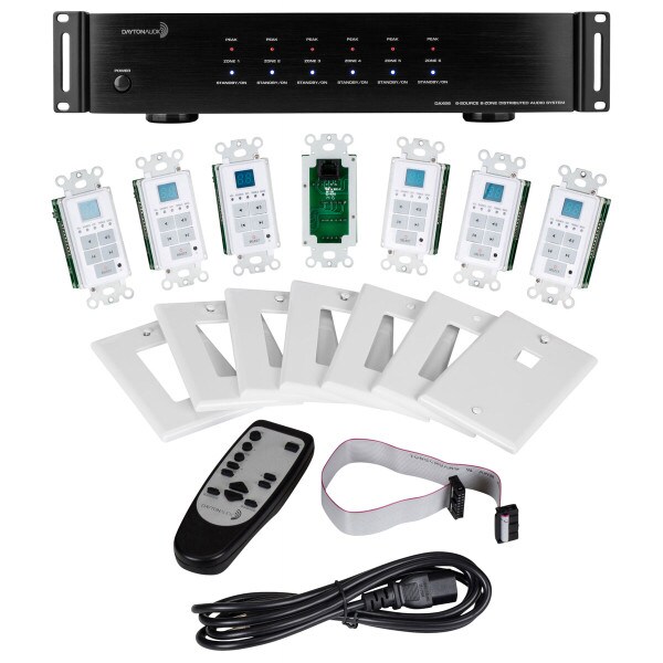 Main product image for Dayton Audio DAX66 6-Source 6-Zone Distributed Audi 300-585